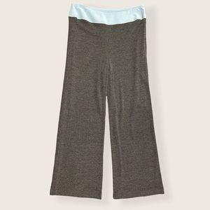 Ross Mayer Collection Gray Wide Leg Ankle Crop Yoga Pants Size 4